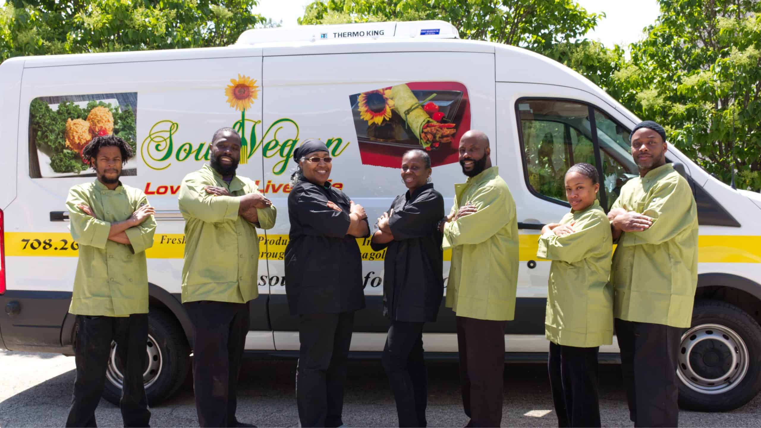Soul Vegan Delivery Truck with team